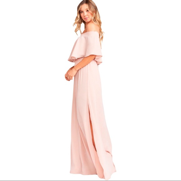 Show Me Your MuMu Hacienda Maxi Dress Dusty Blush M - Picture 3 of 12
